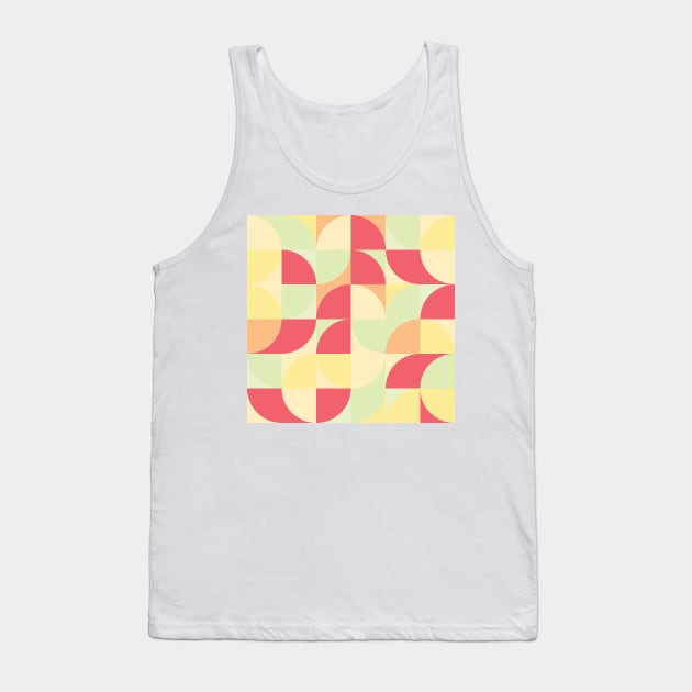 Modern Geometric (Fruit Cocktail) Tank Top by Makanahele